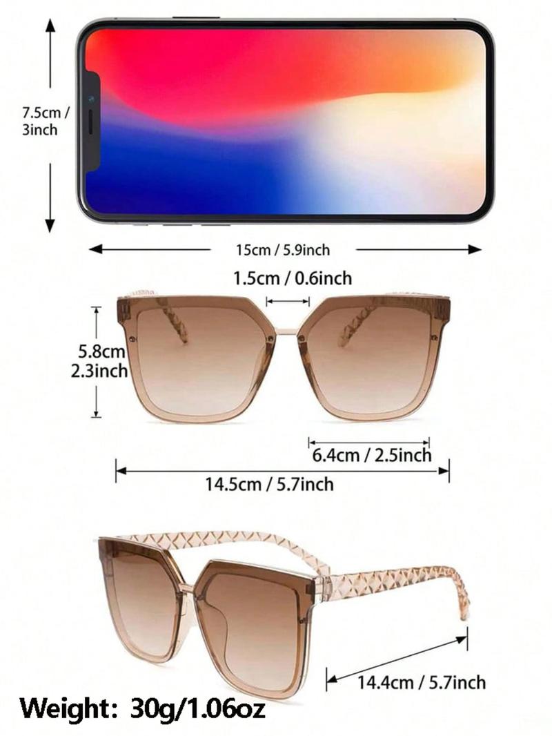 Rectangular Vintage Style Women's Sunglasses, Perfect for Driving, Vacation, Festivals and More