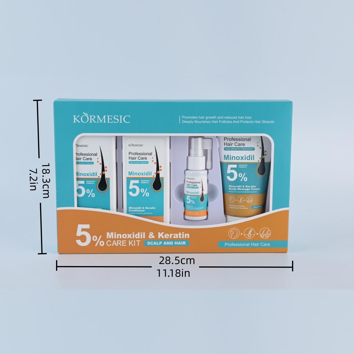 5% Minoxidil Hair Growth Set | Hair Serum / Shampoo / Conditioner / Scalp Massage Balm, Sold Separately or as a Kit. Activate Hair Follicles, Anti-Hair Loss, Repair Damaged Hair, Improve Hairline, Professional Hair Care Solution