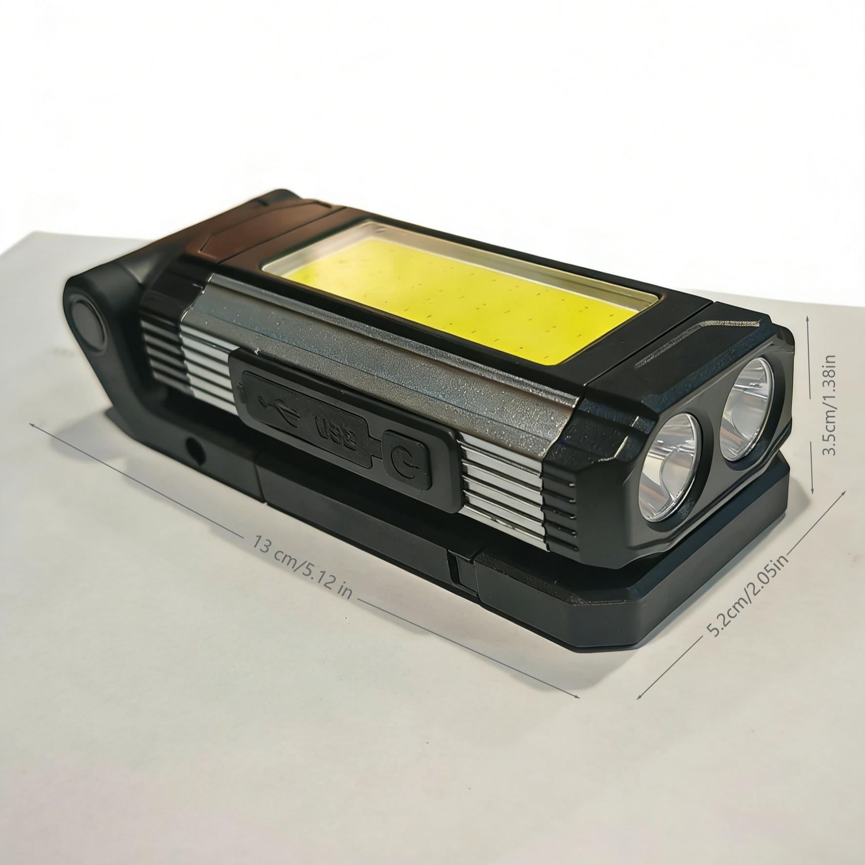 New Work Lights LED Work Repair Lamp USB Rechargeable Magnetic Multi-Purpose Maintenance Light COB Outdoor Tent Emergency Light