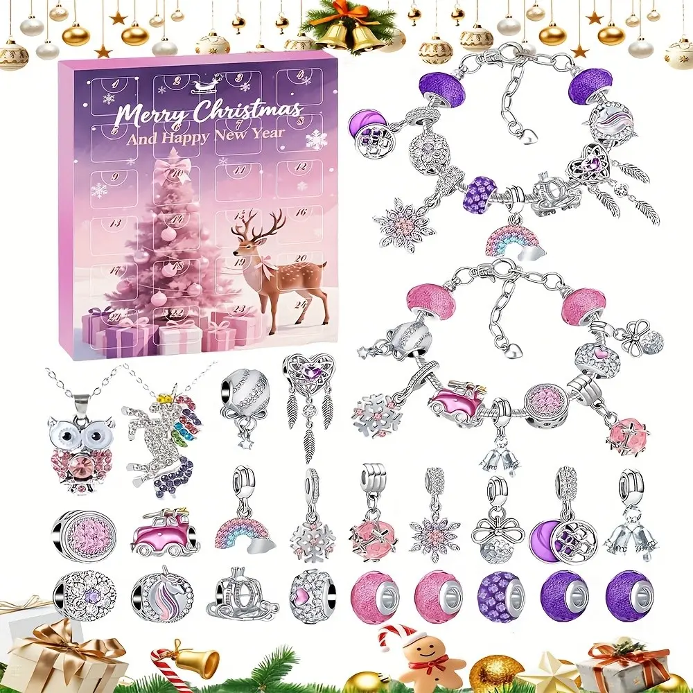 Christmas Countdown Gift Box Set, 24 Unique Gifts, Perfect for Parties, Birthdays, Graduations, Halloween, Christmas Presents