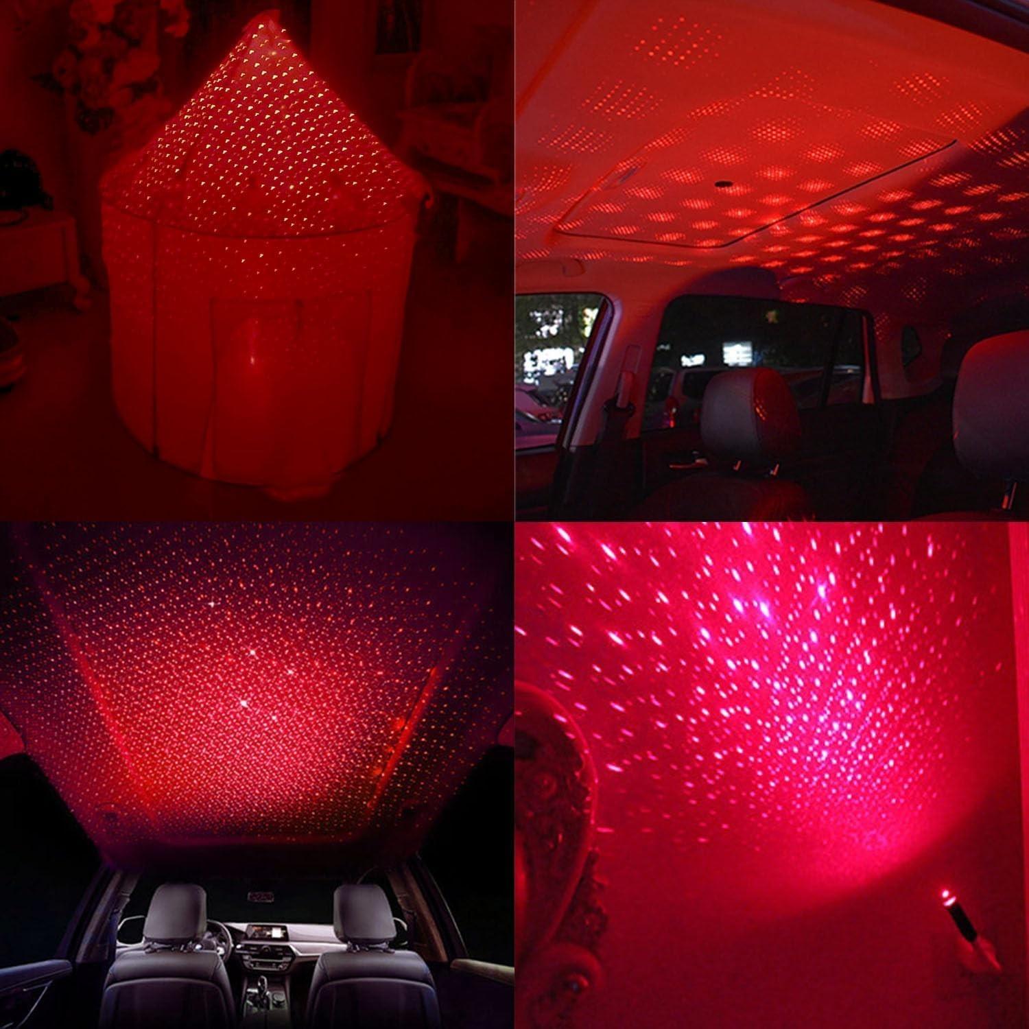 Car USB Star Night Lights Interior Ceiling Lights Atmosphere Light USB Interior Laser Light Car Atmosphere Decorative Lights