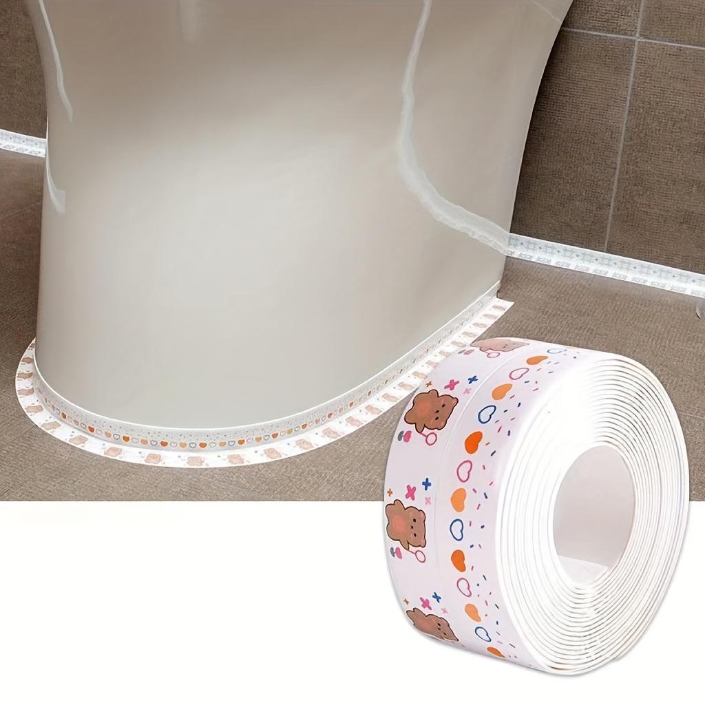 1pc Premium Acrylic Toilet Beauty Seam Stickers - Durable Leak-Proof Protection, Stylish Corner Guard for Bathroom Aisle, Sink & Stove Edge Sealing Strips, Waterproof Self Adhesive - Easy Application, High-Quality Finish