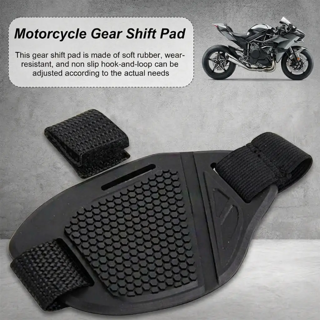 2 Pack Motorcycle Shift Pad Shoe Protectors, Waterproof Rubber Gear Shift Guards, Anti Scuff Boot Covers for Men, Durable Dirt Bike Riding Accessories for Daily Use