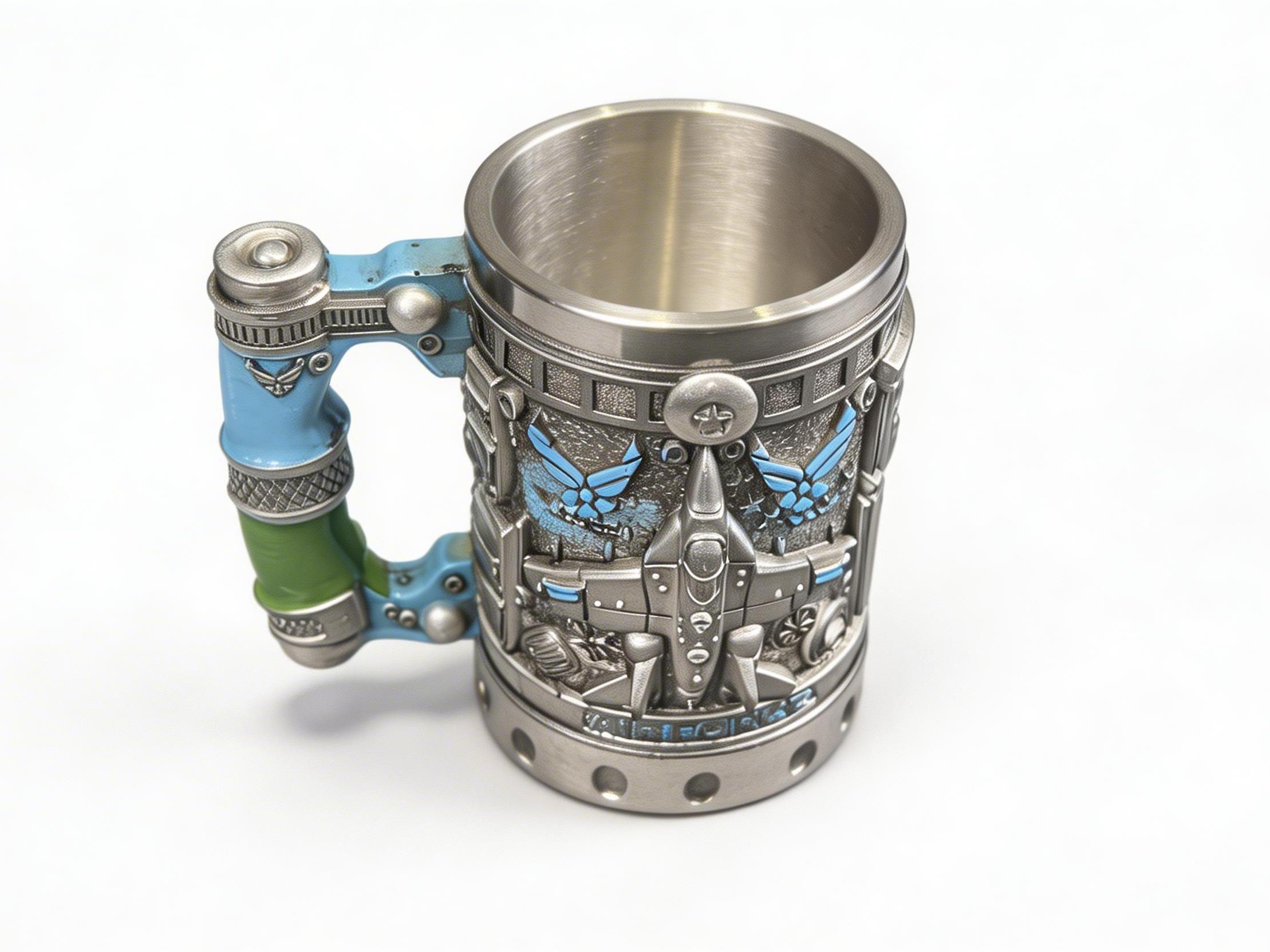 Military 3D Mug Series - Personalized Stainless Steel Beer Mug, Vintage CoffeeMugs, Stylish Coffee Mugs, Drinking Cup forHome Kitchen, Summer Gifts, Gift for Friends &Family,Military 3D Mugs, Resin Coffee Mugs, Military Themes