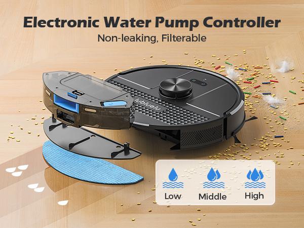 Lubluelu SL68 Plus Smart Robot Vacuum and Mop with Auto-Empty Dock, 5500Pa Strong Suction, 60-Day Large Dustbin, LiDAR Navigation, Alexa & App Control – for Pet Hair, Floors & Carpets
