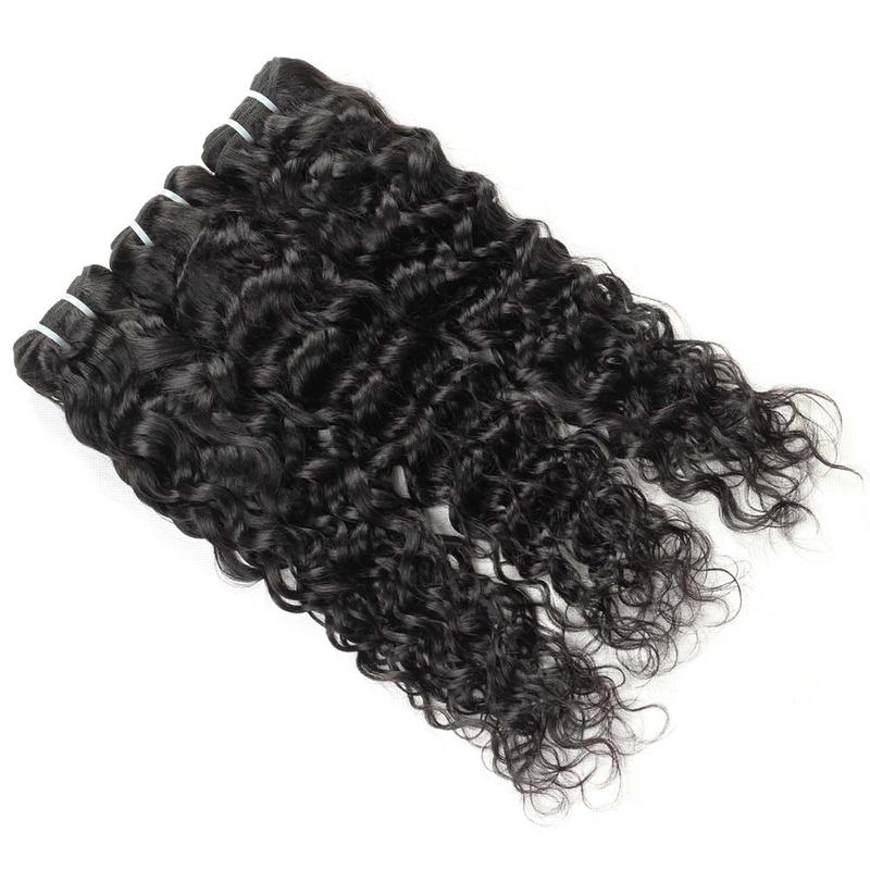 Water Wave Hair Bundles Brazilian Hair Weave Bundles 1 3 4 Bundles PCS Natural Color Remy Hair Weave Extensions