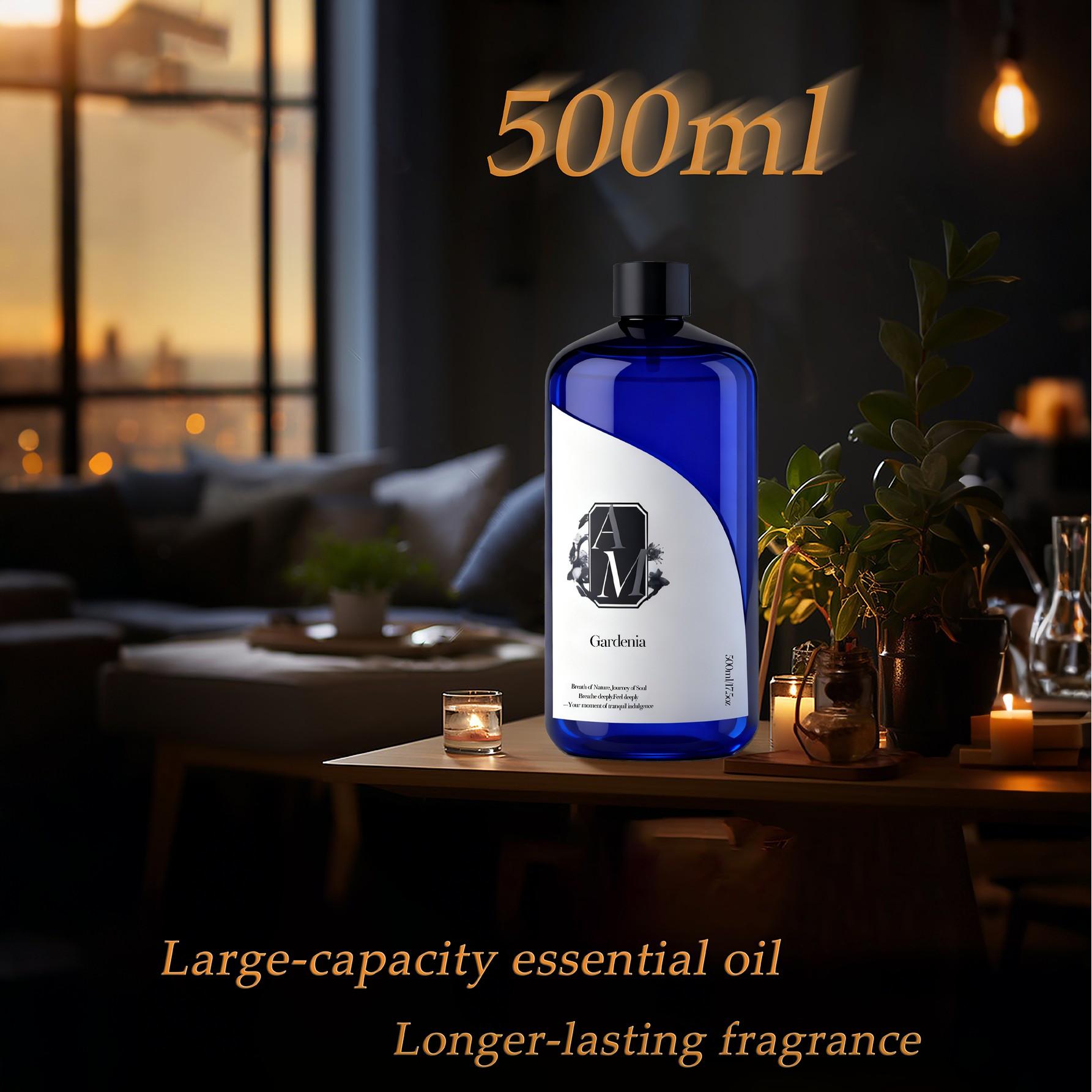 Shangri-La Scented 500ML Water-Based Aromatherapy Essential Oil, Reed Diffuser Refill Liquid, Home Indoor Air Freshener, Spa Therapy