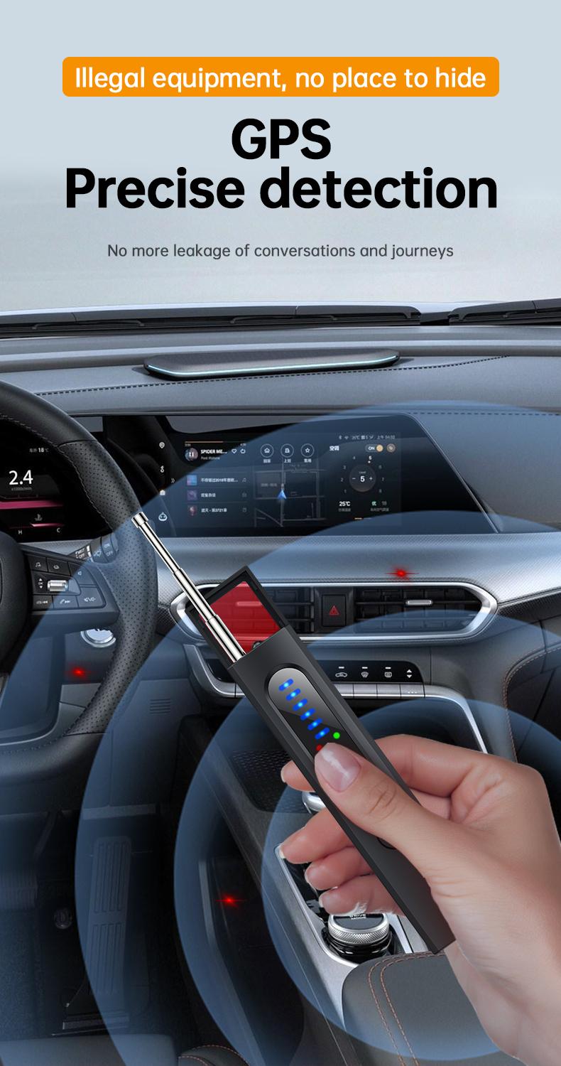 Hidden Camera Detectors ，GPS Tracker Detector with 5 Sensitivity Levels and Professional Modes for Office, Hotels, Bathroom Portable