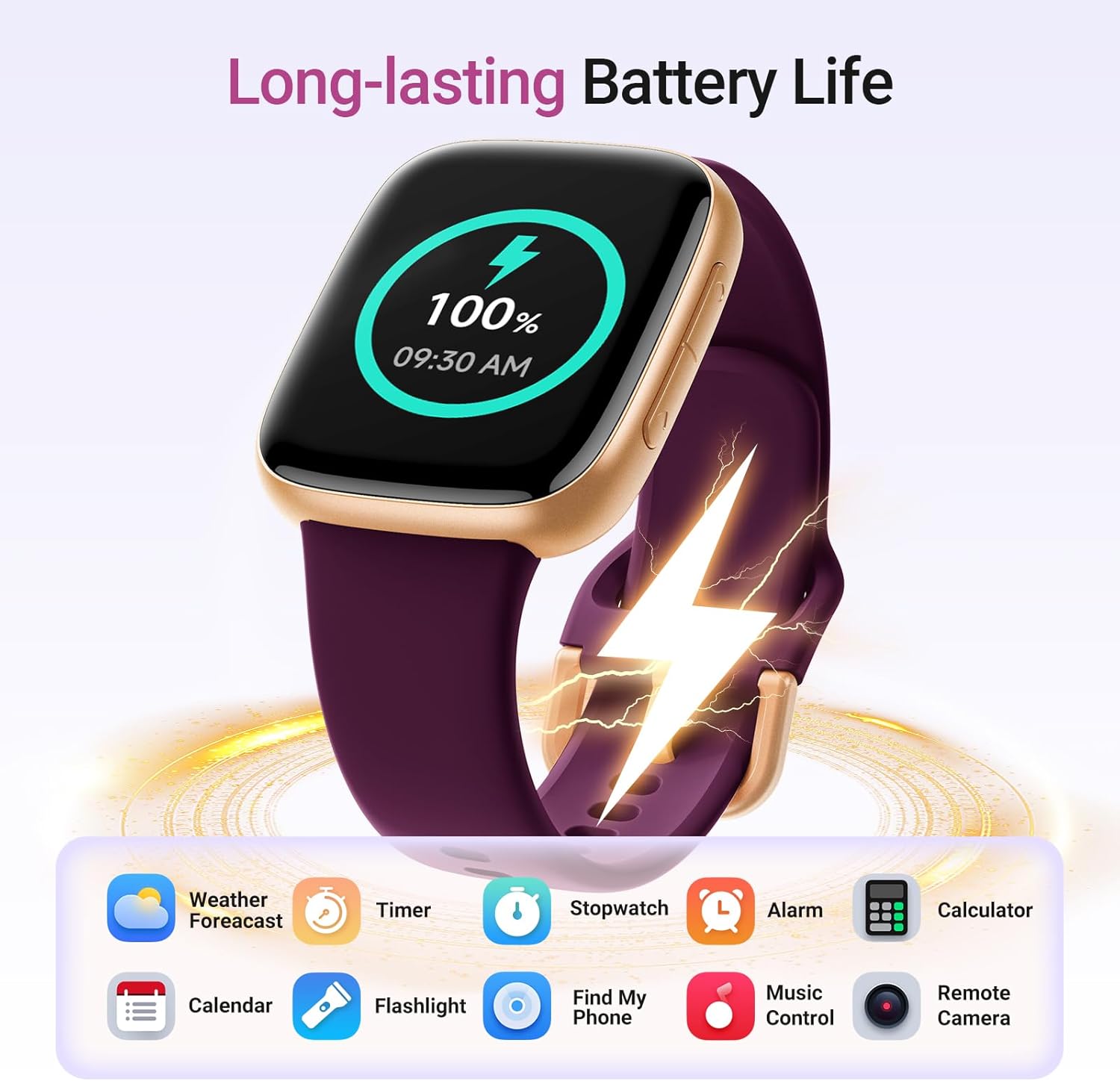Fitpolo Smart Watch for Women 1.85" AMOLED Fitness Tracker with Bluetooth Call Heart Rate Sleep SPO₂ Monitor 100+ Sports Modes 3ATM Waterproof Fitpolo Smart Watch for Women 1.85" AMOLED Fitness Tracker with Bluetooth Call Heart Rate Sleep SPO₂ Monitor 100+ Sports Modes 3ATM Waterproof