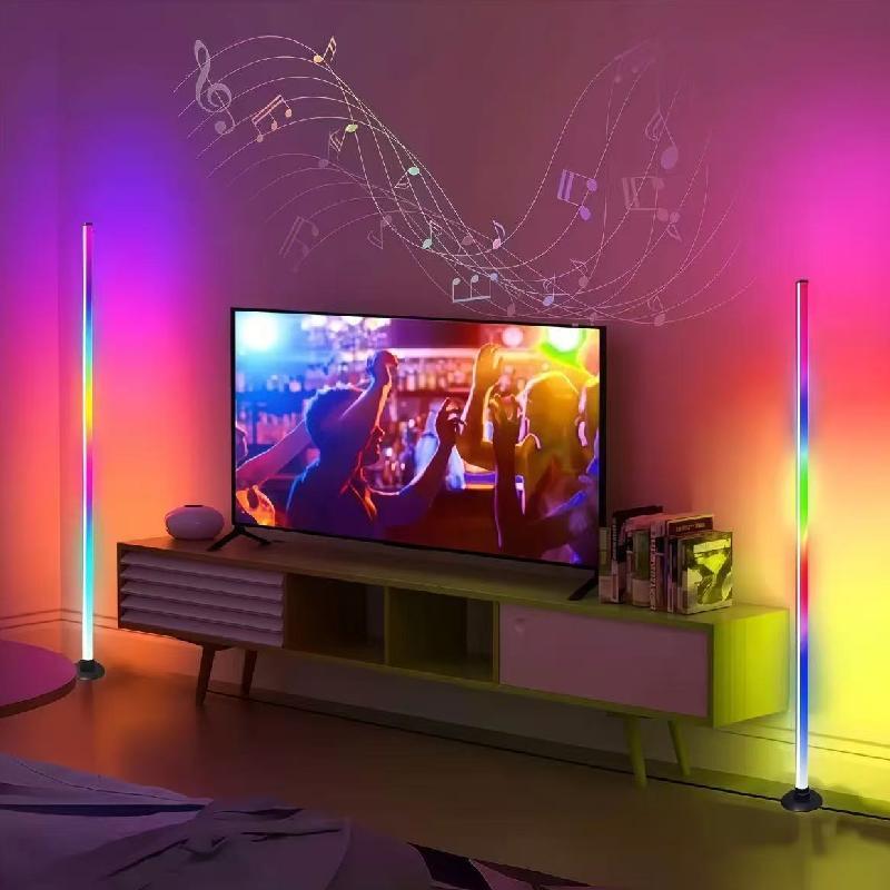 Smart RGB Gaming Ambient Light, Remote Control & USB Interface, APP Controlled, Tabletop Rhythm LED Lamp, Living Room Music Colorful Floor Lamp