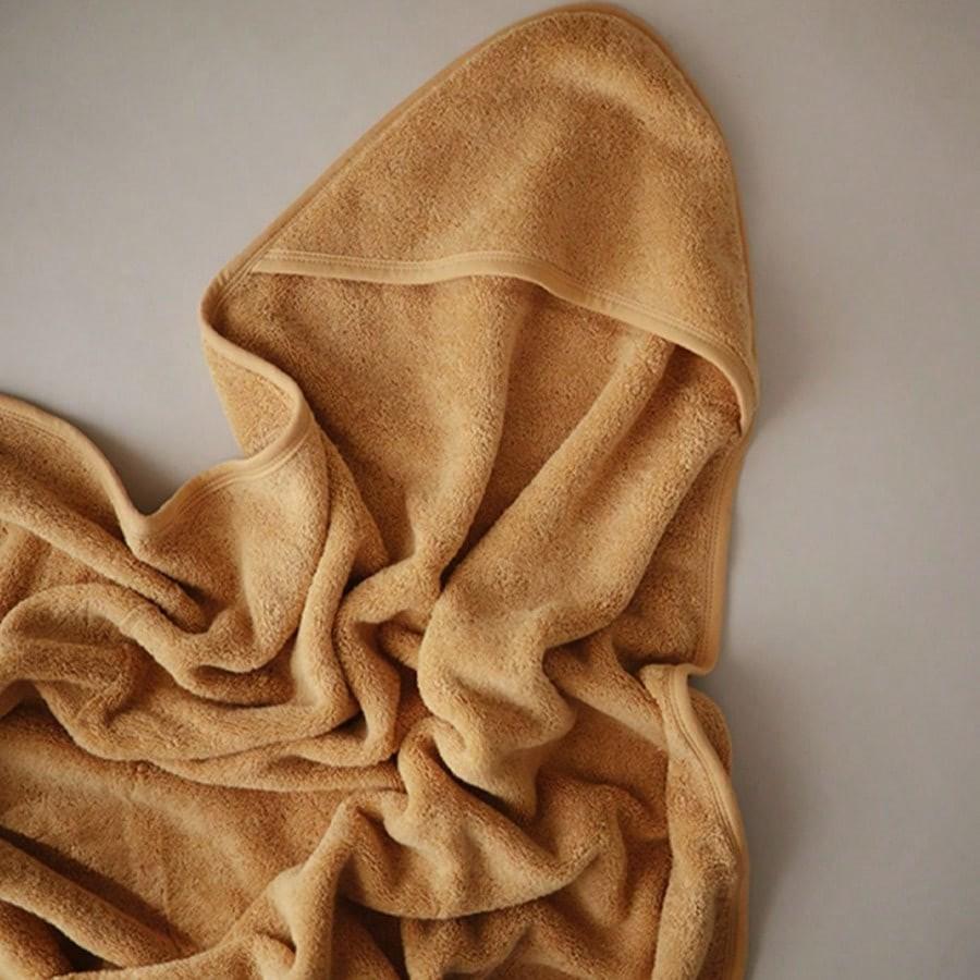 2pcs Baby Hooded Towel Set, Soft Skin-Friendly Wrap Comfortable Bathing Absorbent Cap Towels, Bath Blanket