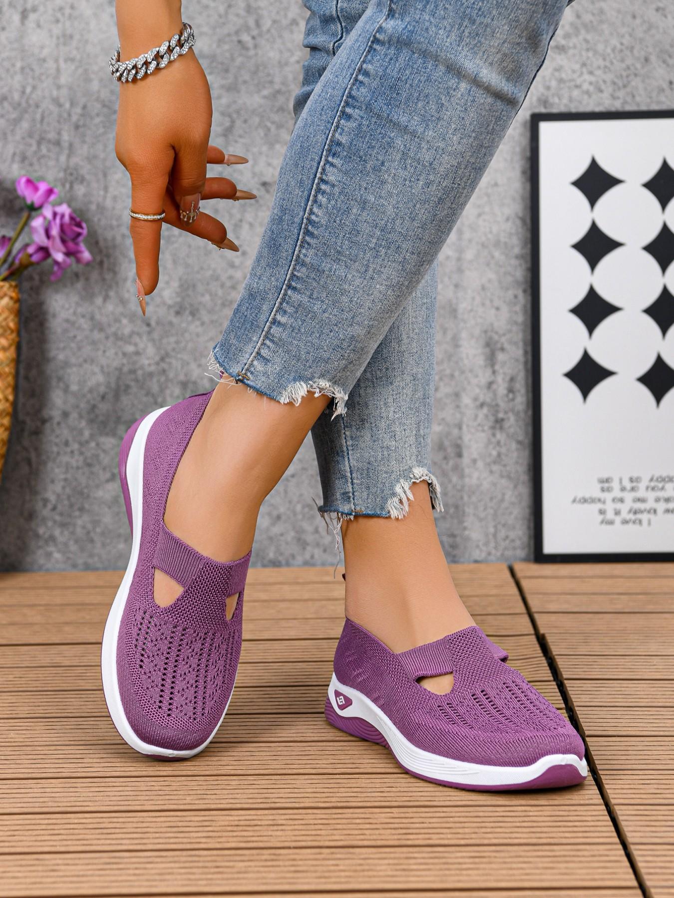 Women's Casual Sports Shoes, Comfortable Fashion Sneakers, Lightweight Soft Sole Mesh Shoes, Daily Outdoor Walking Shoes