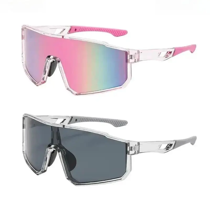 Statement Sunglasses for Women & Men, Colorful Mirrored 1-Piece Shield Design, Windproof with UV400 Protection for Cycling & Beach, Men's Sunglasses, Sun Protection, Beach Outfits, Adults