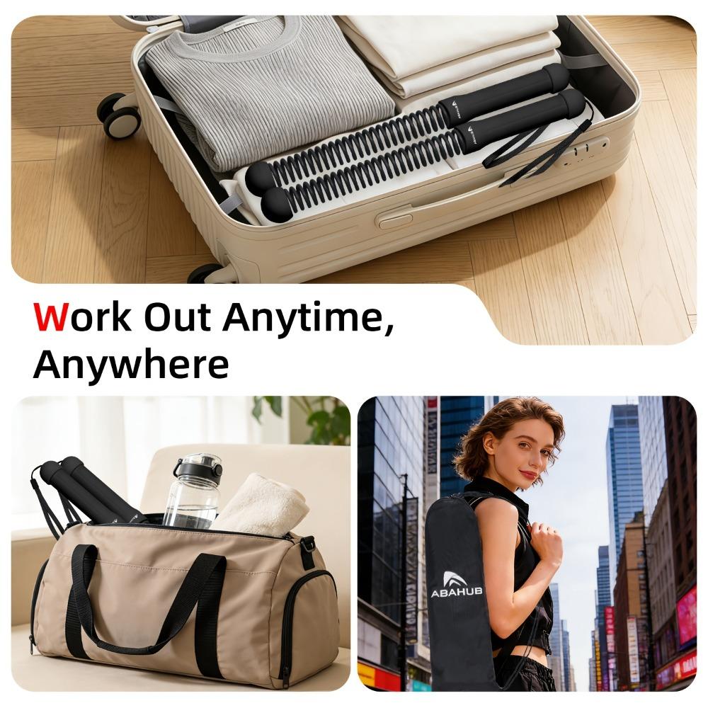 Weighted Cordless Jump Rope Set | Silent Home Gym Workout Kit