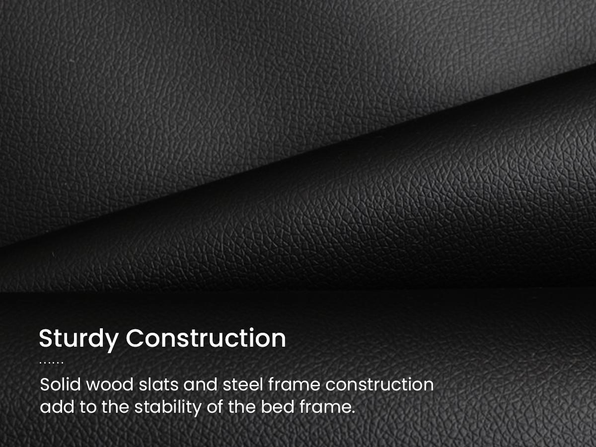 SHA CERLIN Deluxe LED Bed Frame with PU Leather Upholstered Adjustable Headboard,Modern Low Profile Sleigh Design,Heavy Duty Wood Slat Support,No Box Spring Needed,Full/Queen/King Size#ChristmasGifts#TikTokShopBlackFriday