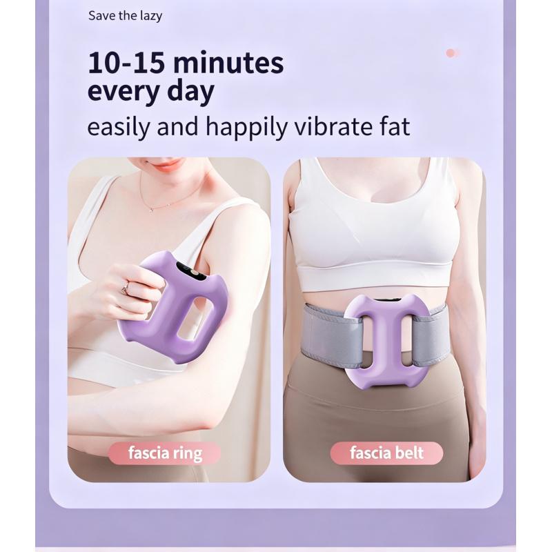 Mini Vibrating Massage Ring | Deep Tissue Muscle Relief for Home & Yoga