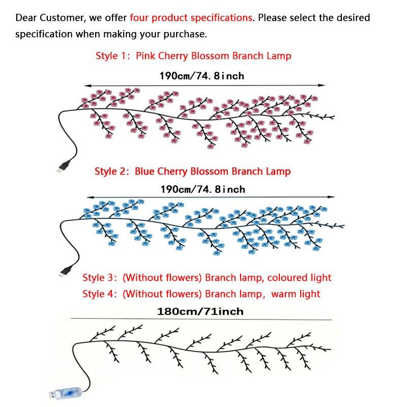 LED Tree-Shaped String Light, LED Outdoor Waterproof String Light, USB-Powered Decorative Wall Light for DIY Wreaths, Room Decor, Weddings & Holiday Celebrations