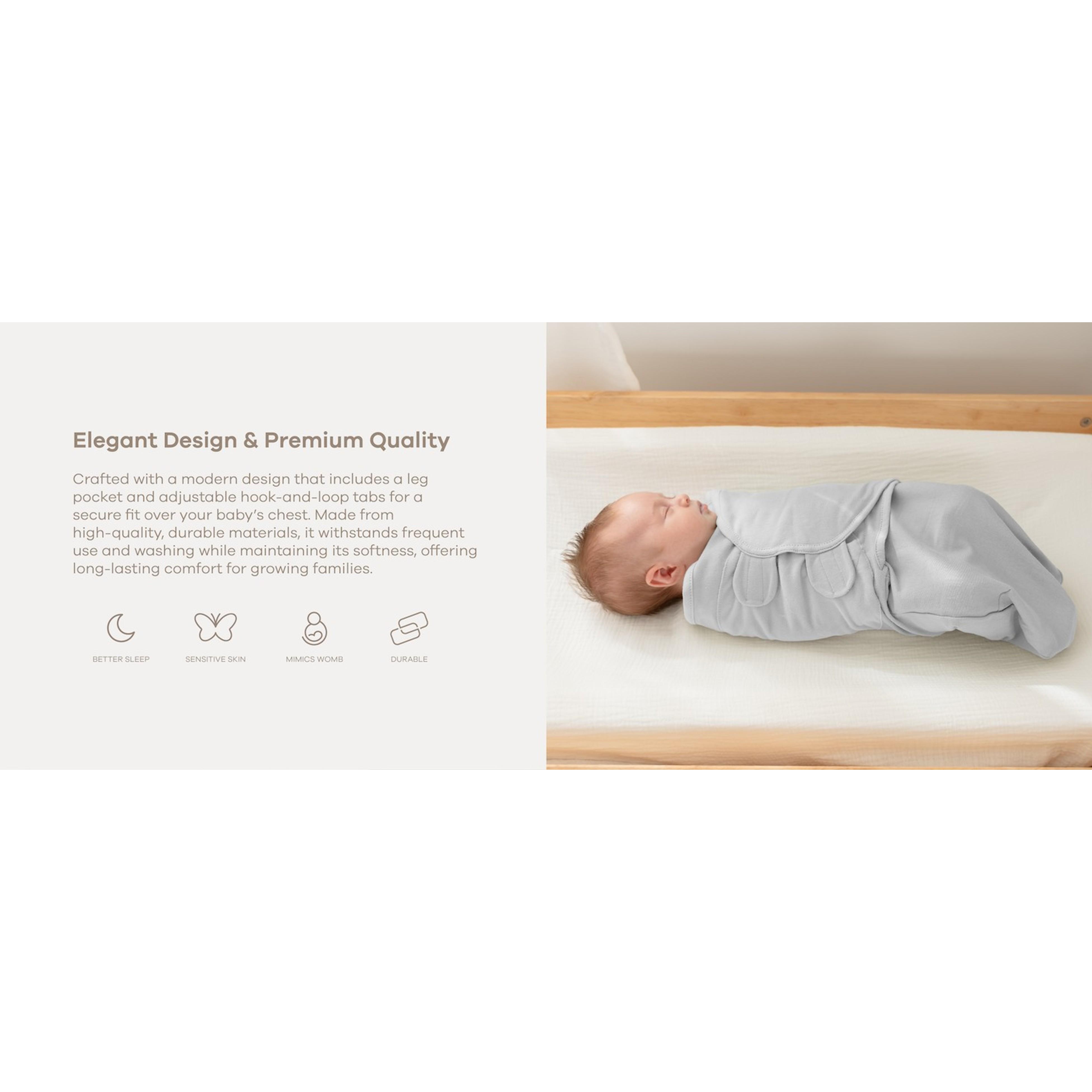 Comfy Cubs Easy Swaddle Blanket 3 Pack Size S, Blush Mauve Mulberry
