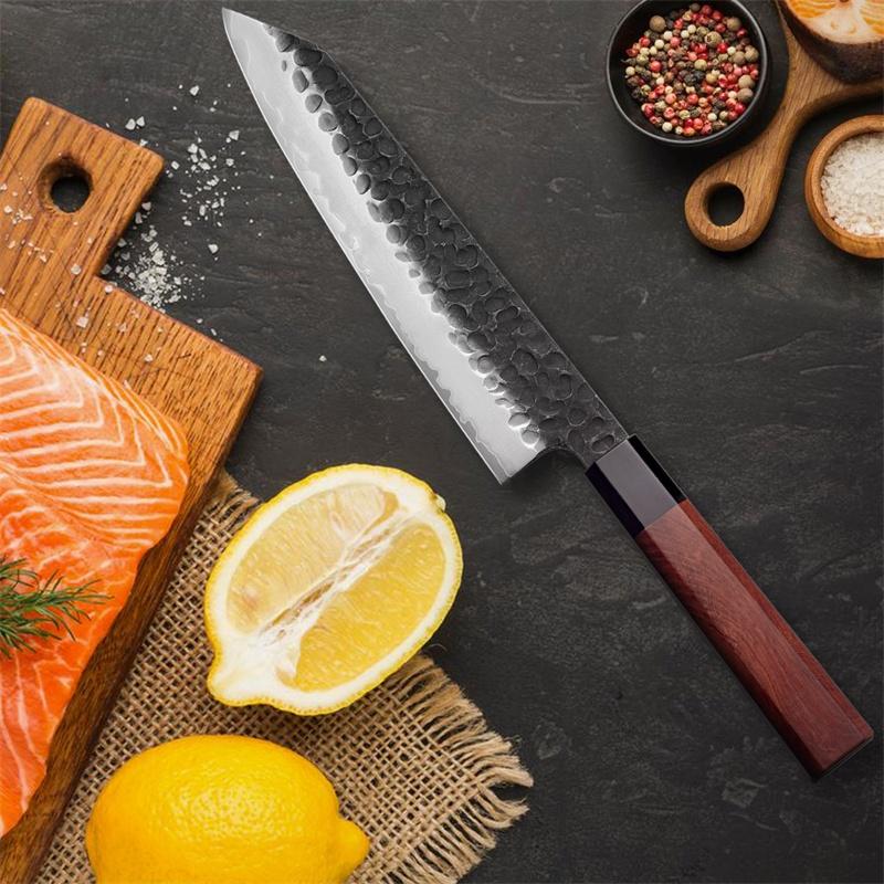 TUSKBLADE KITCHEN KNIFE SET 4 PIECE “PM8 Octa Series” – Composite Steel Chef Knives with Octagonal Grip