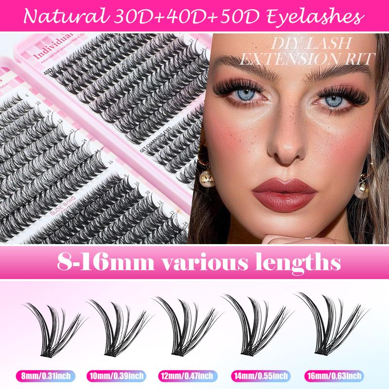 High Capacity False Eyelash Extensions Kit, D Curl Fluffy Design, Multiple Sizes Available, Ideal for Daily Use & Special Occasions, Eyelash Extensions Set