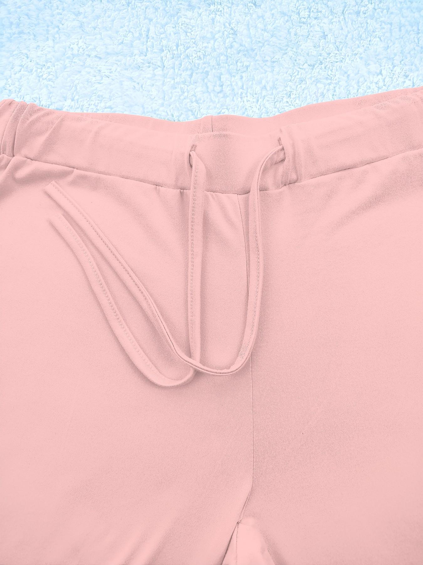 Women's Casual Fashion Long Pants, Unique Print, Fit, Drawstring Waist, Milk Silk Yoga Pants, All-Season Wide Leg Jogger Pants