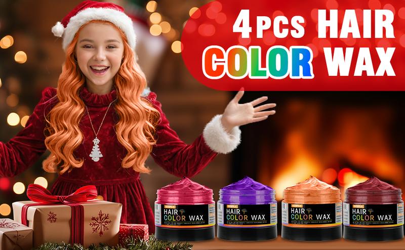 Temporary Hair Color Wax for Men, Women & Kids - Daily Party, DIY Washable Chalk, Instant Hair Color Haircare Salon Plant Cosmetics Gentle Brush
