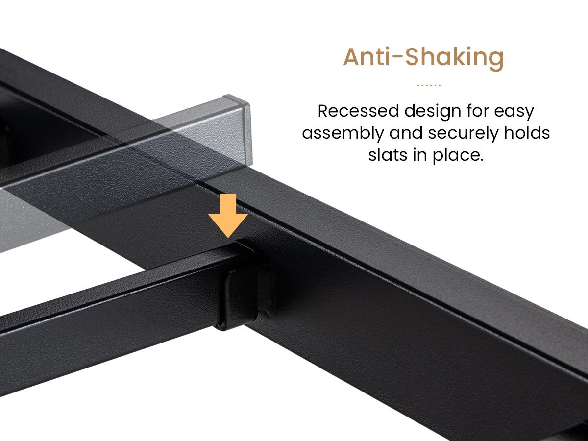 SHA CERLIN Bed Frame with Headboard Shelf,【Frame Only No Mattress】 Heavy Duty Platform Bed Frame with Strong Metal Foundation, No Box Spring Needed#ChristmasGifts#TikTokShopBlackFriday