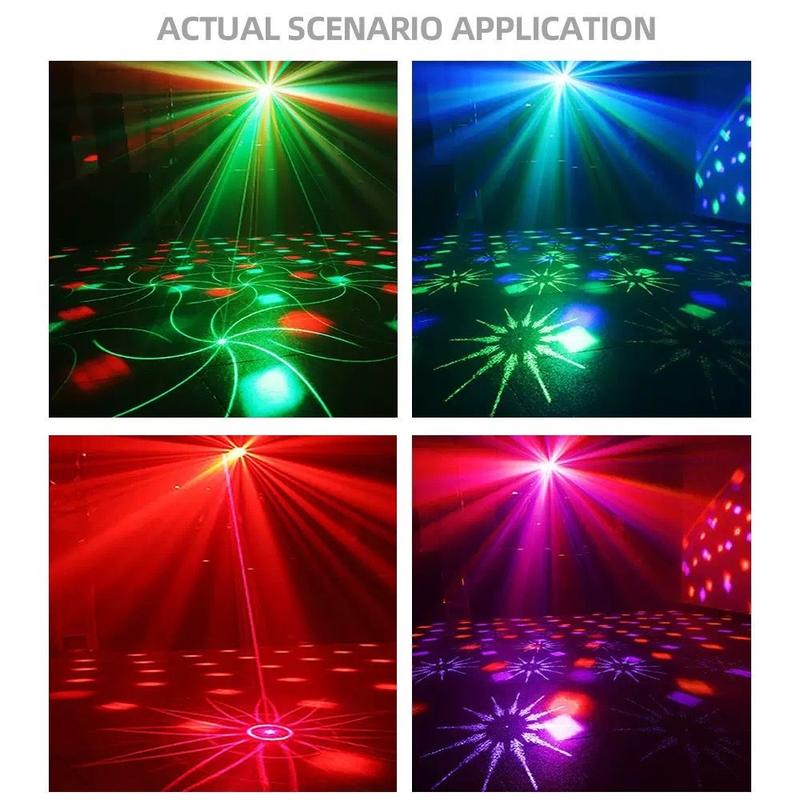 1pc 3-in-1 Square Disco Light Modern Black Style Sound Activated Strobe Multi-Mode Party Lamp for Home, KTV, Stage, and DJ Events