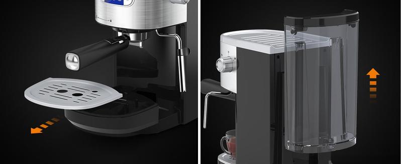 COWSAR Espresso Machine 20 Bar, Semi-Automatic Coffee Maker with Milk Frother Steam Wand, Nespresso Capsule Compatible, 45 oz Removable Water Tank for Cappuccino, Latte, Home,1350W