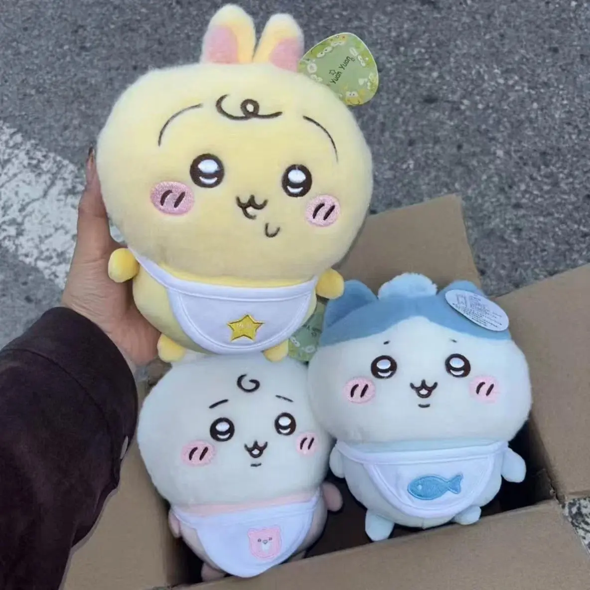 chiikawa Baby Series Plush Toy 20cm Large Usagi Hachiware Soft Doll Cute Stuffed Animal Gift for Friends Home Decoration
