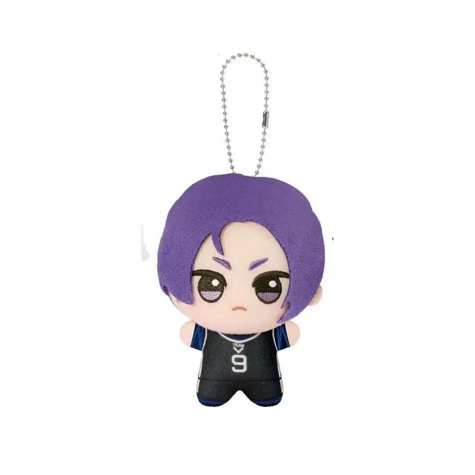 New Anime Blue Lock Hiori You Isagi Yoichi Cosplay Plush Doll Fluffy Maumet Pendant Puppet Keychain Keyring Charm Custom Gifts