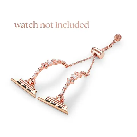 Rhinestone Decor Watch Band (Band Only), Fashionable Replacement Watch Band for Apple Watch Smart Watch Straps, Smartwatch Strap, Smart Watch Accessories