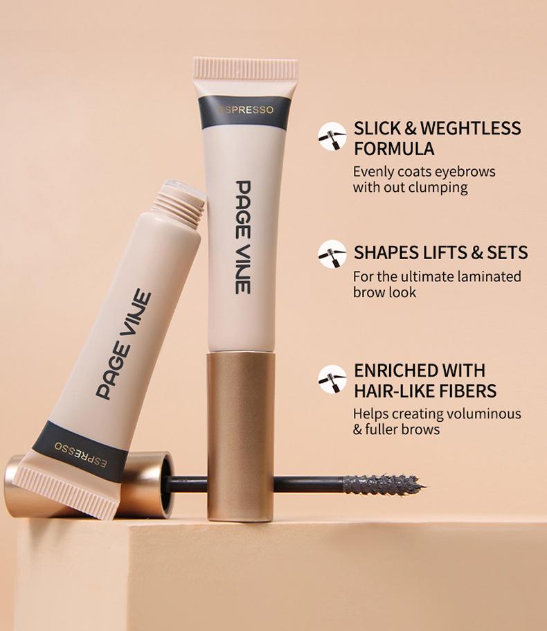 Long-Lasting Colored Eyebrow Balm, Sweatproof and Smudge-Proof, Natural Look, Non-Toxic, Single Item, Made in China