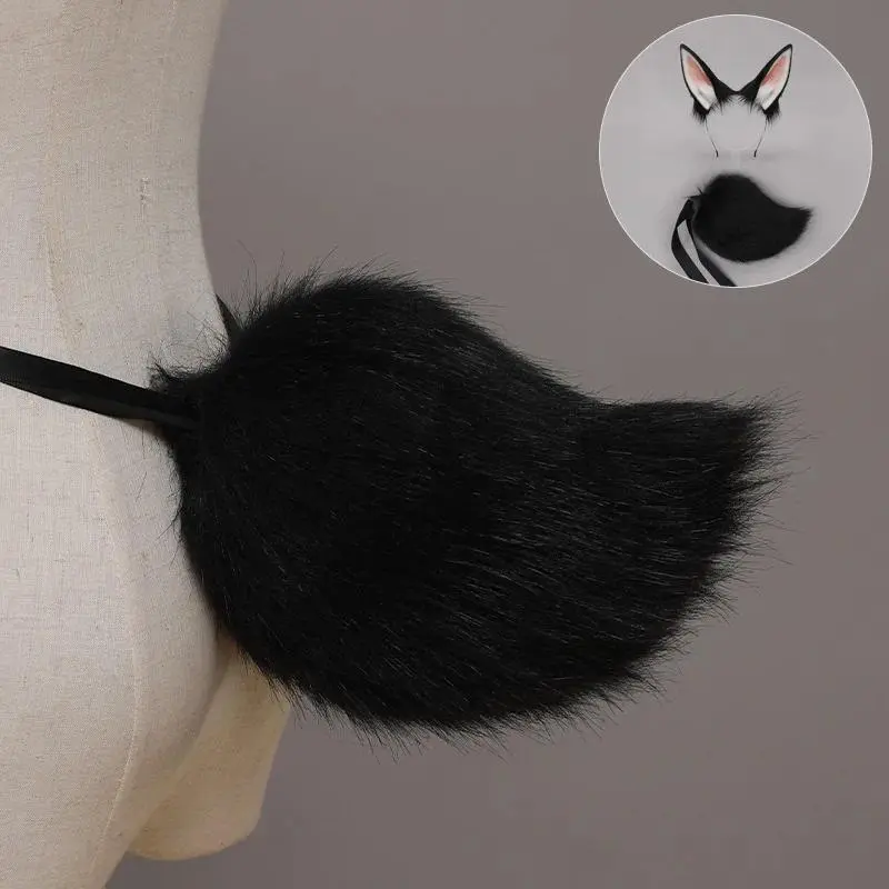 Two-dimensional Rabbit Ears Animal Ears Headband Comic Exhibition Cos Props Japanese Stylestuffed Rabbit Ears Rabbit Tail Suit