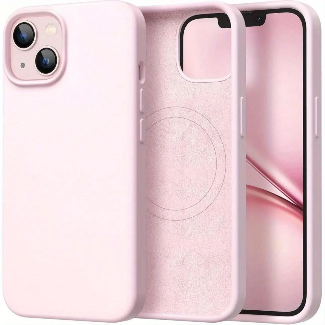 Phone case: Magnetic for iPhone 17 Pro Max/16/15/14/13/12/11 case, Compatible with MagSafe, [Soft Anti-Scratch Microfiber Lining], Slim Liquid Shockproof Protective Phone Case