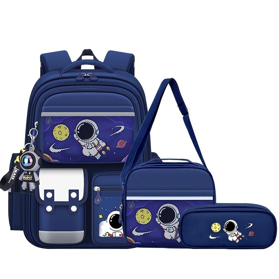 Capybara Theme Kids Backpack for Girls, 3PCS Backpack Set|  Lunch Box & Pencil Case, Bookbag for Teen Girls Kids Elementary Middle High School Students