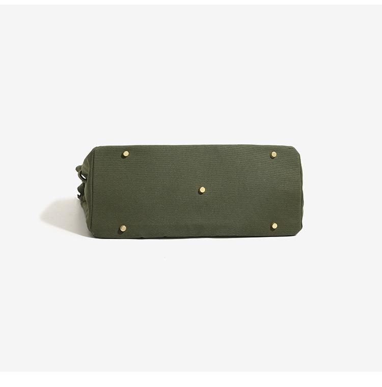 40L large capacity canvas bag with high-end and niche design, contrasting color handbag, versatile bag for vacation, travel, commuting, and more