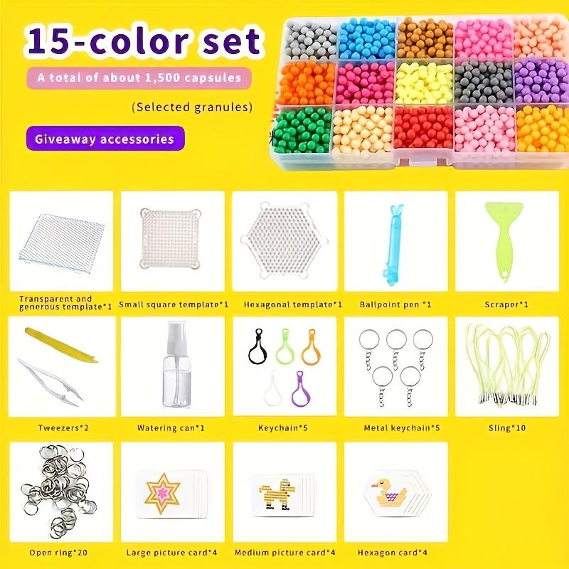 Magic Mist Beads DIY Kit, Handmade Water Stick Puzzle Beans, Perfect Gift Choice, Creative Art Craft Set for Kids & Adults, DIY Mix Beads