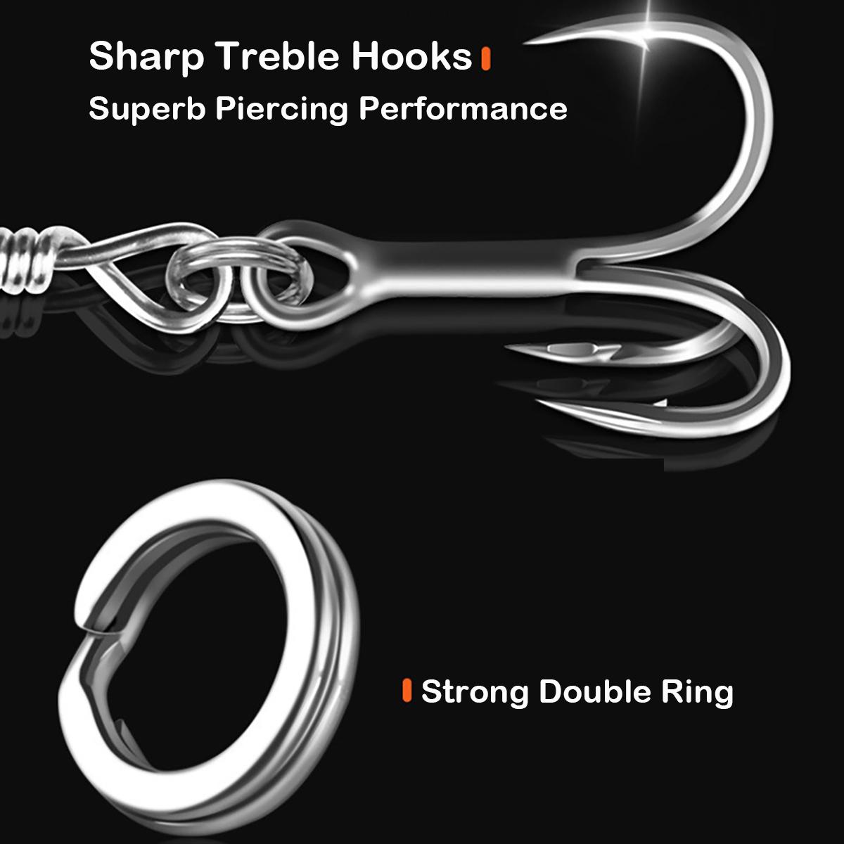 5PCS-Top Water Fishing Lures with BKK Hooks, Whopper Lure for Freshwater or Saltwater, Floating Lures for Bass Catfish Pike, Surface Wobble PoPobait Bass Baits Teasers Fishing Gifts for Men