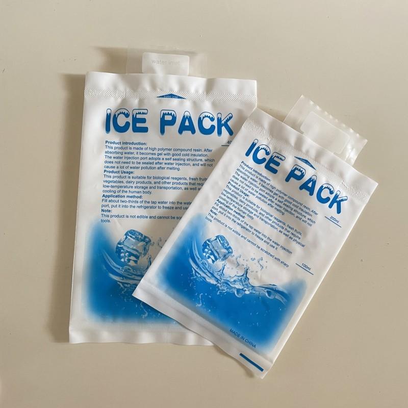 Reusable Ice Bags Set of 100, Leakproof Water Gel Packets, Keep Food Fresh Outdoor, Cooling Drinks, Pe Material