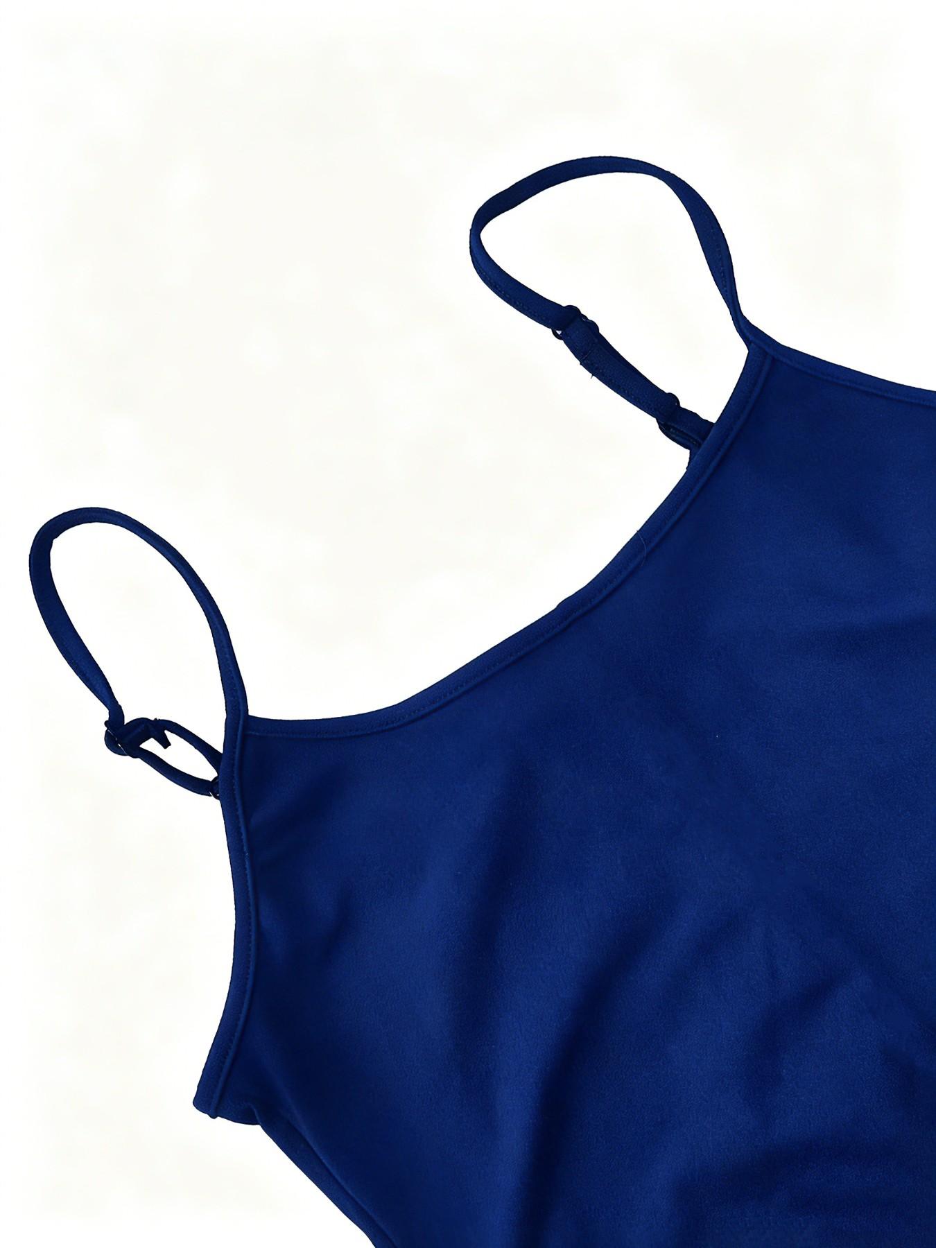 Adjustable Strap Bodycon Dress, Sexy Plain Color Short Dress, Slim-Fitting Casual Dress, No Pockets, Spring & Fall Fashion, Casual Wear