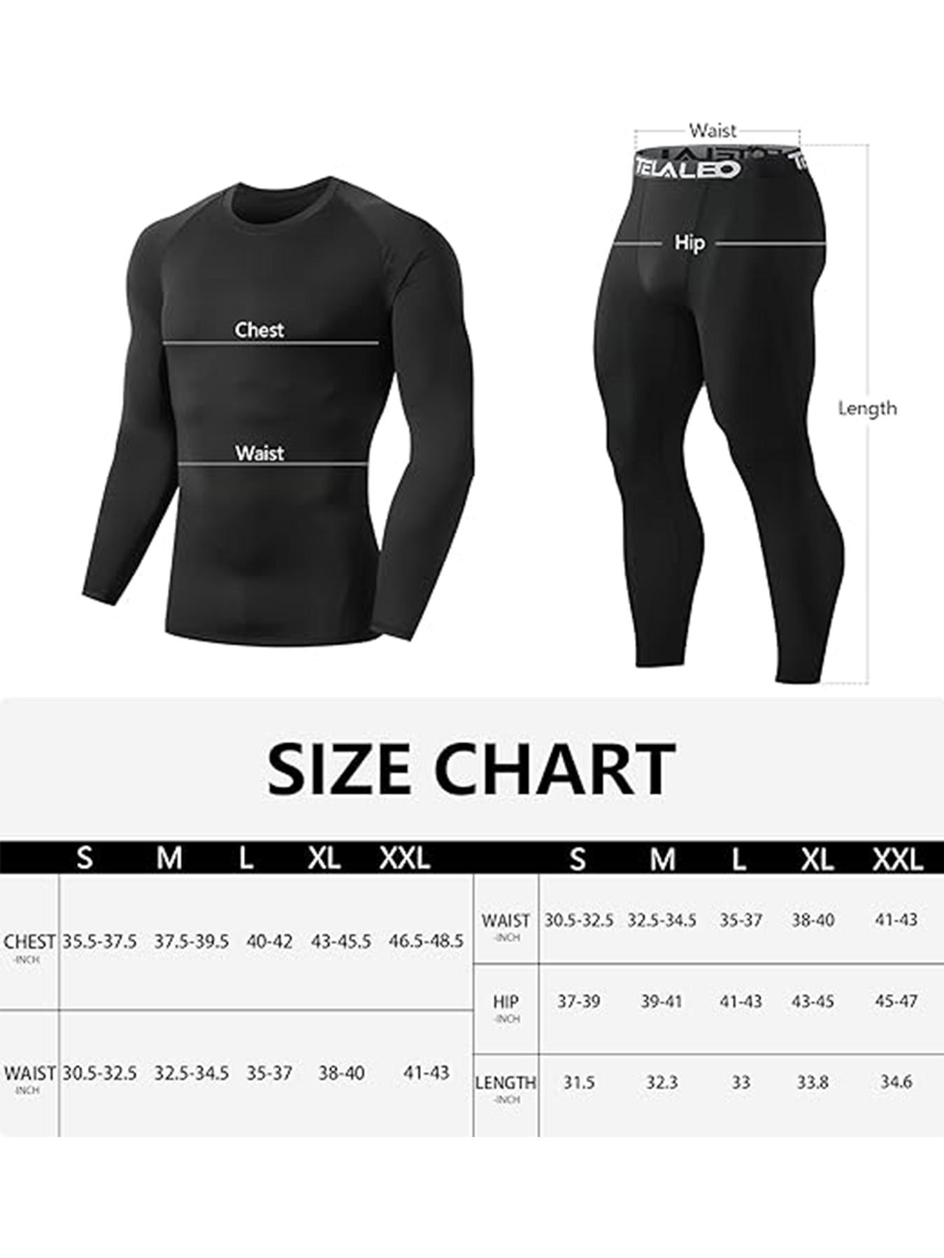 TELALEO 2 Set Mens Thermal Underwear Fleece Lined Long Johns 4 Pcs Base Layer Shirts Pant for Cold Winter Weather Menswear Socks Crewneck Motocross   tiktok shop store   heat tech