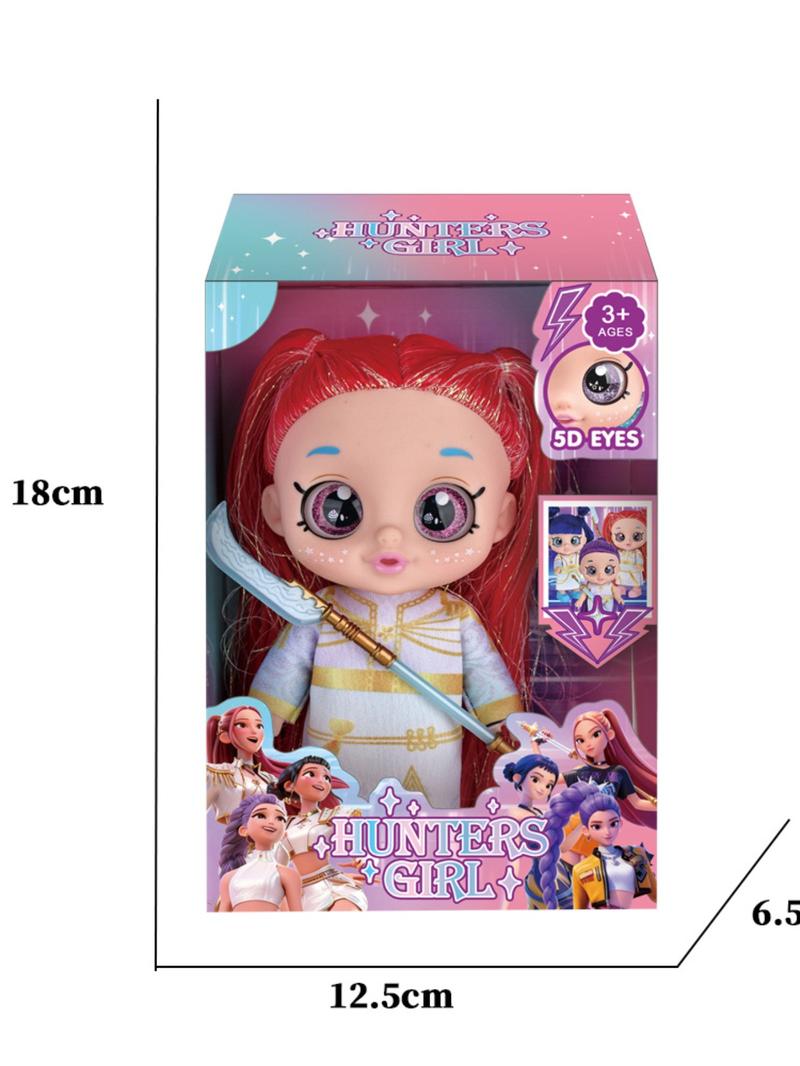 K-Pop Demon Hunter Anime Doll Set, 7 Inch Moveable Figures Rumi Mira Zoe, Cartoon Inspired Collection, Mystery Box Merch Gift, Articulated Figures