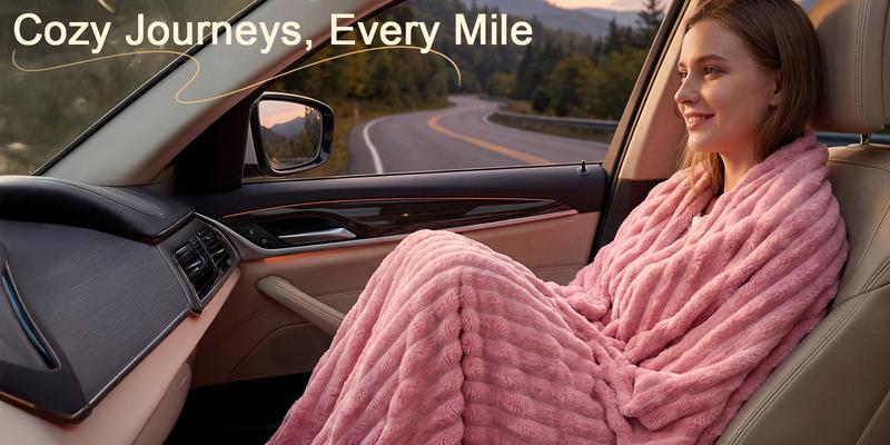 Raybee Cozy Soft Blankets - Portable Lightweight Blanket for Couch, Travel,Office,Courtyard,Home Bedroom Decor Plush Outdoorfun,Flannel Throw Blanket,Perfect Gift Ideal