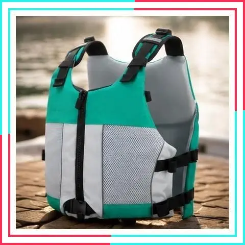 Adjustable Water Safety Life Jacket - Classic Unisex Design with Front/Rear Storage Compartments for Multiple Water Activities