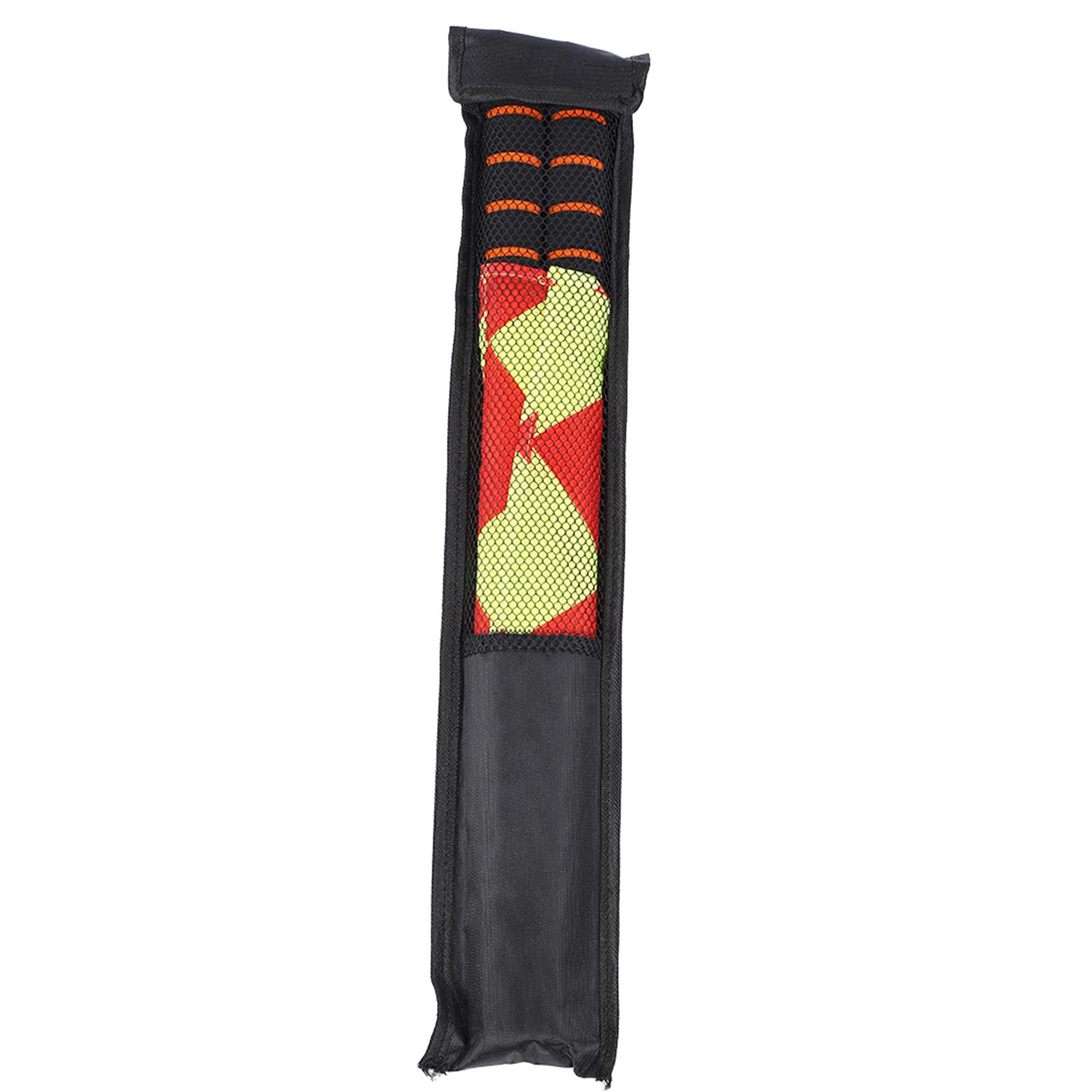 Referee Flag Field Soccer Duo Set | Includes Dedicated Storage Bag | Professional-Grade Visibility | The Practical Gift for Football Enthusiasts | Checkered