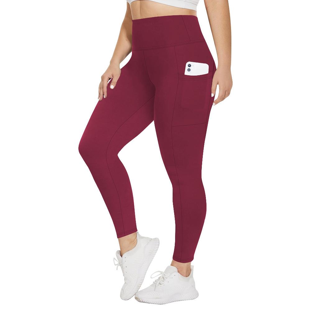 Plus Size High Waist Women's Yoga Pants, 4 Pack Comfortable Sport Slim High Stretch Black Navy Burgundy Grey Yoga Pants Plus Size High Waist Women's Yoga Pants, 4 Pack Comfortable Sport Slim High Stretch Black Navy Burgundy Grey Yoga Pants