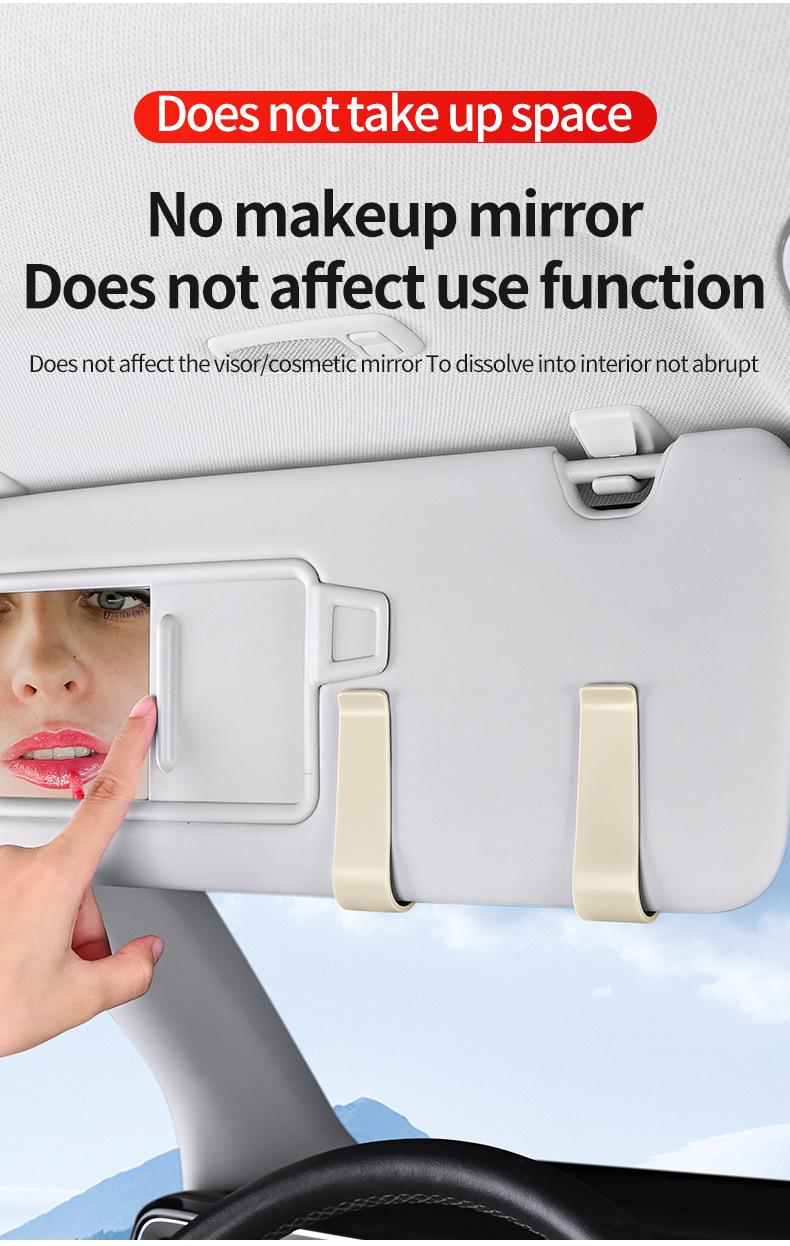 Portable Sunglass Clip, Durable Abs Material, Universal Car Sunglass Holder, //, Vehicle Eyewear Organizer