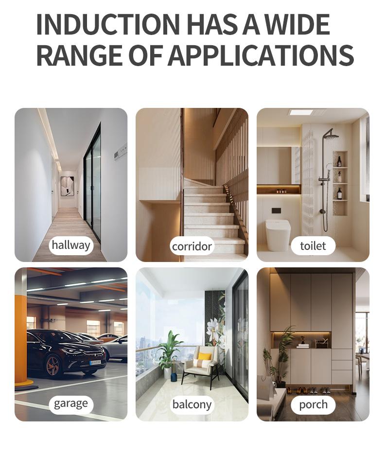 Smart LED Voice-Controlled Light, Public Hallway Corridor Home Radar High Sensitivity Sound-Light Sensor Integrated Lamp