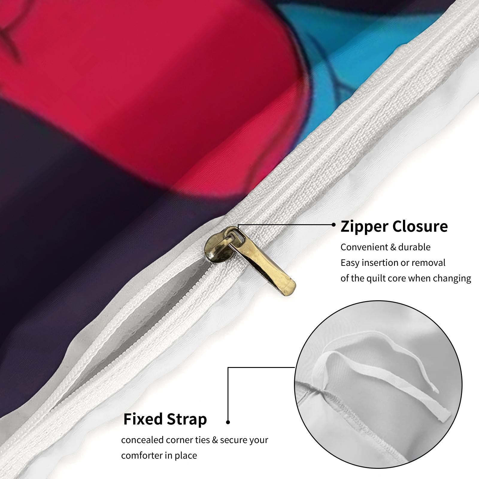 Futurama Cartoon Pattern Bedding Set, Soft Comfortable Durable Bedroom Decor Gift, Includes 1 Fitted Sheet and 1 or 2 Pillowcases, Soft Bedding Sets